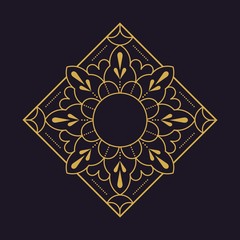 Mandala texture flower beautiful vector vintage decorative element oriental illustration