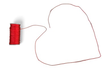 Heart-Shape Made of Thread