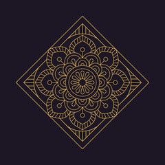 Mandala texture flower beautiful vector vintage decorative element oriental illustration