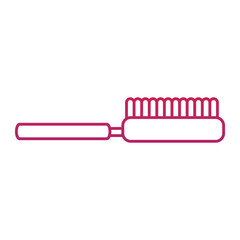 brush hairdressing icon image vector illustration design 