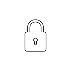 Castle locked vector icon