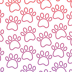 paws pet pattern image vector illustration design 