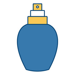Fragrance bottle isolated icon vector illustration graphic design