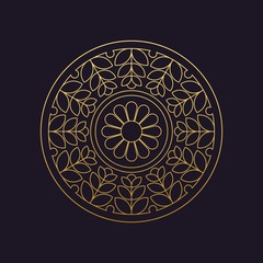 Mandala texture flower beautiful vector vintage decorative element oriental illustration