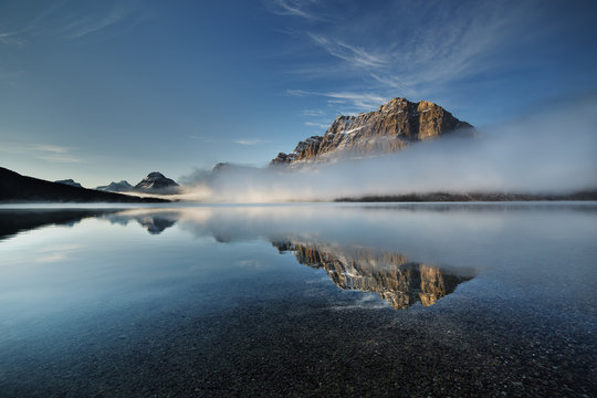 Bow  Lake in The Canadian Rockies