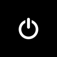 Power on button vector icon