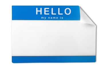 Blank Name Tag