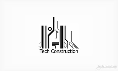 tech construction logo