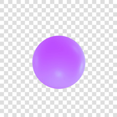 3d sphere. Vector illustration.
