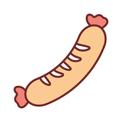 sausage  vector illustration