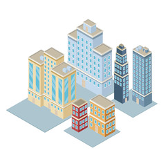 Isometric city 3d icon vector illustration graphic design