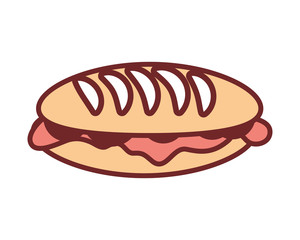 sandwich  vector illustration