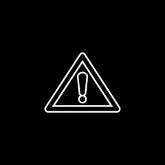 Triangular signal vector icon