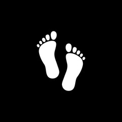 Fototapeta na wymiar Foot shapes vector icon