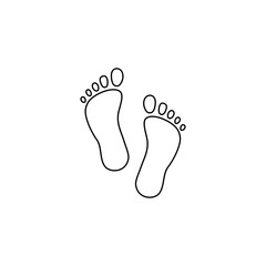 Obraz premium Foot shapes vector icon