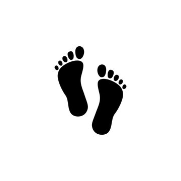 Foot shapes vector icon