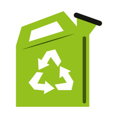 Recycle water can icon vector illustration graphic design