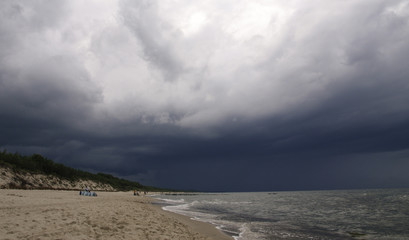 Storm over the Baltic sea