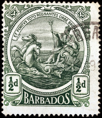 Old Barbados Stamp