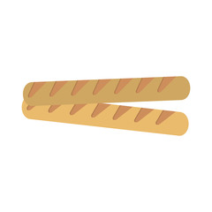 Baguette french bread icon vector illustration graphic design