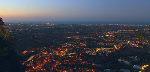 Cityligths from San Marino