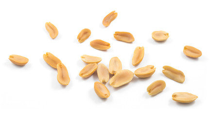 Obraz premium Peanuts isolated on white background