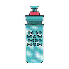 Water thermo bottle icon vector illustration graphic design