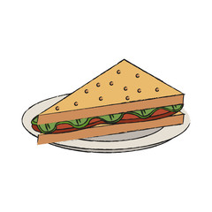 Sandwich healthy food icon vector illustration graphic design