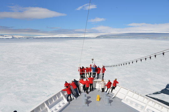 Cruise ship in the ice