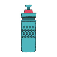 Water thermo bottle icon vector illustration graphic design