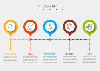 Infographic design business modern 
