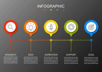 Infographic design business modern 