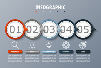 Infographic modern for visualization