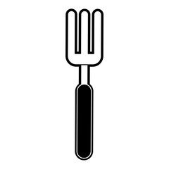 Fork cutlery symbol icon vector illustration graphic design