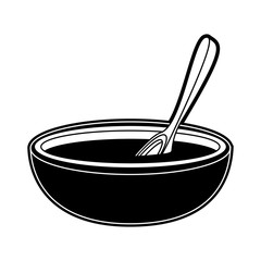 Spa sea salt in bowl icon vector illustration graphic design