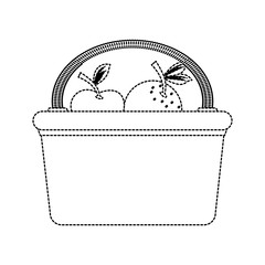 Picnic basket isolated icon vector illustration graphic design