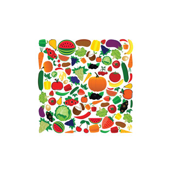 fruit and vegetable illustration