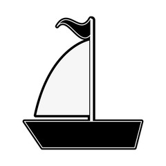 Sailboat isolated symbol icon vector illustration graphic design