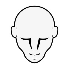 Man head isolated icon vector illustration graphic design