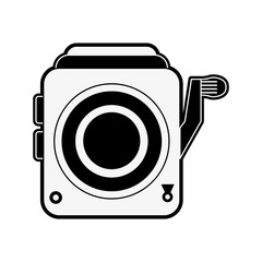 Retro camcorder symbol icon vector illustration graphic design