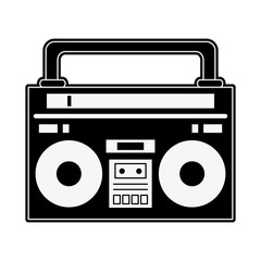 Old radio stereo icon vector illustration graphic design