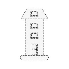 Two floors house icon vector illustration graphic design