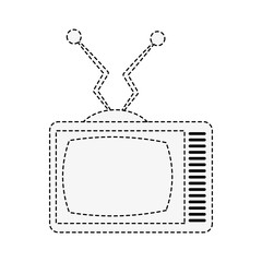 Old television technology icon vector illustration graphic design