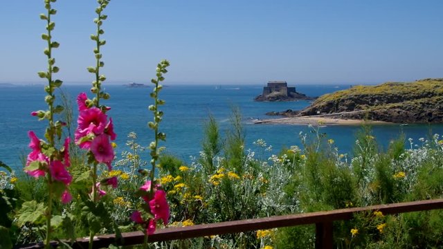 Saint-Malo Fort du Petit Be in der Bretagne, Frankreich