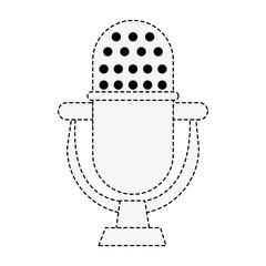 Vintage microphone symbol icon vector illustration graphic design