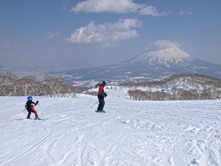Fototapeta na wymiar 北海道スキー協　ニセコ