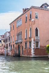 Fototapeta na wymiar Palaces along the Grand Canal, Venice, Italy
