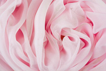 Obraz premium Texture chiffon fabric pink color for backgrounds