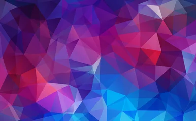 Poster Flat violet color geometric triangle wallpaper © igor_shmel