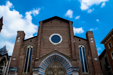 Fototapeta premium Church of Sant'Anastasia in Verona, Province of Verona, Italy